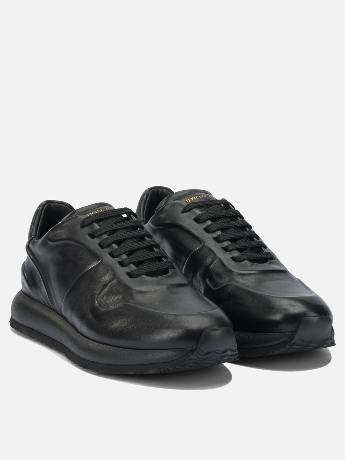 Sneaker basse 100% leather - 100% rubber  Nero - Officine Creative Uomo | PDP | VIETTI Online Store | thumbnail_2