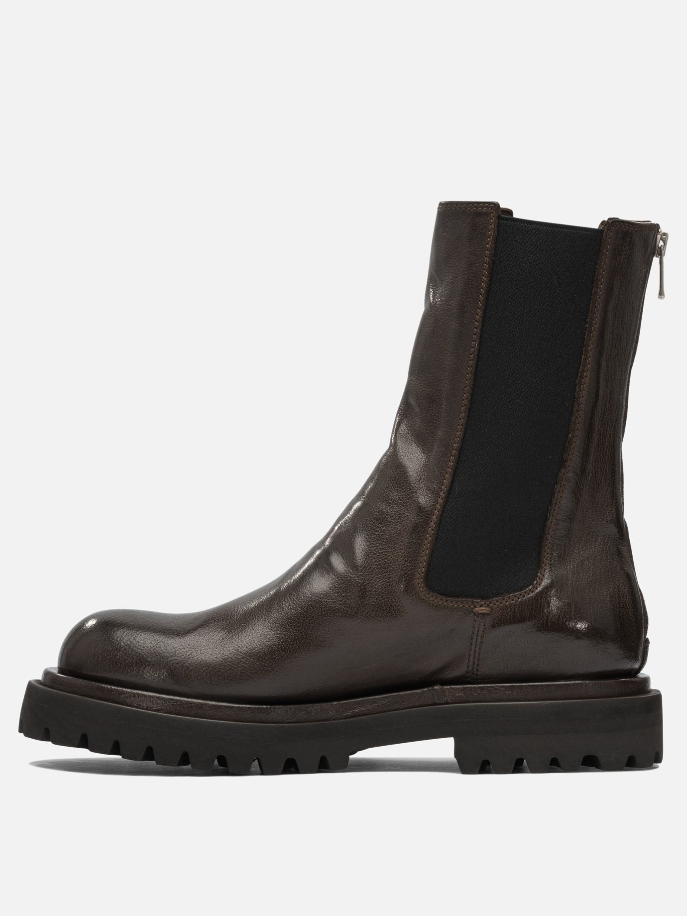 Stivaletti con zip 100% leather - 100% rubber  Marrone - Officine Creative Donna | PDP | VIETTI Online Store | thumbnail_3