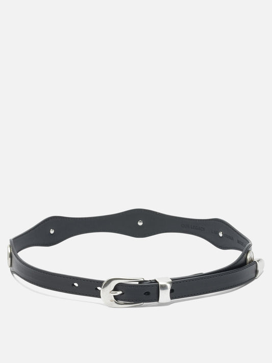 Cinture in pelle 100% leather  Nero - Our Legacy Uomo | PDP | VIETTI Online Store 
