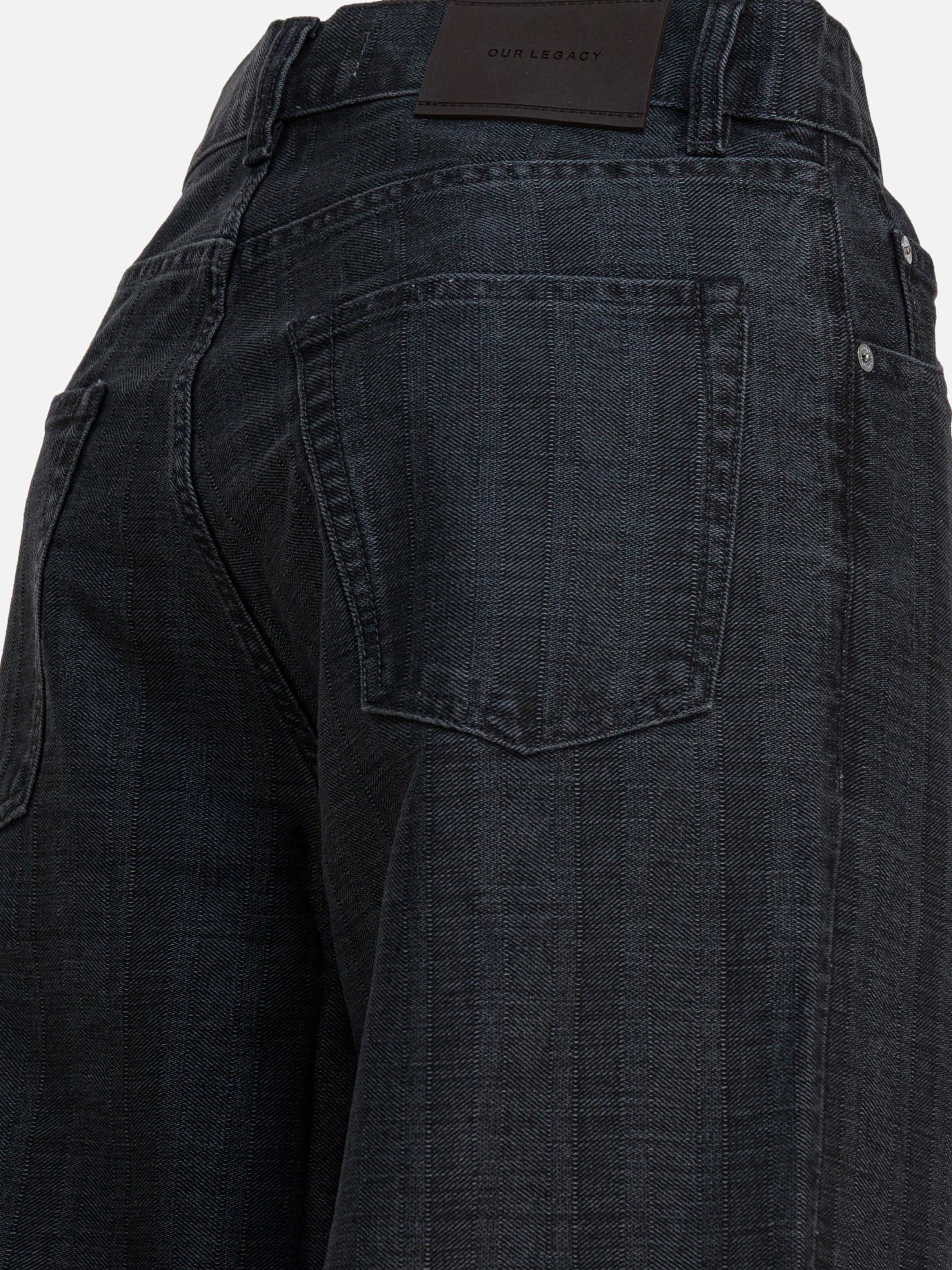 Jeans a gamba larga Solid colour  Nero - Our Legacy Uomo | PDP | VIETTI Online Store | Zoom-Modal_4
