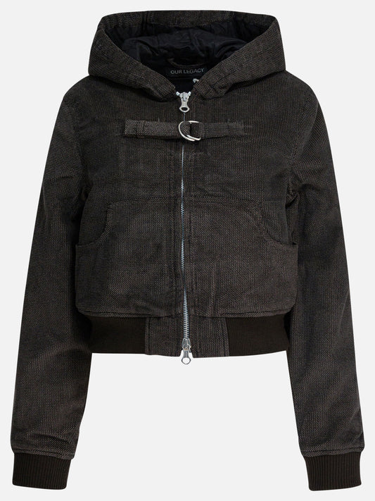 Our Legacy "Coast" short down jacket Brown


