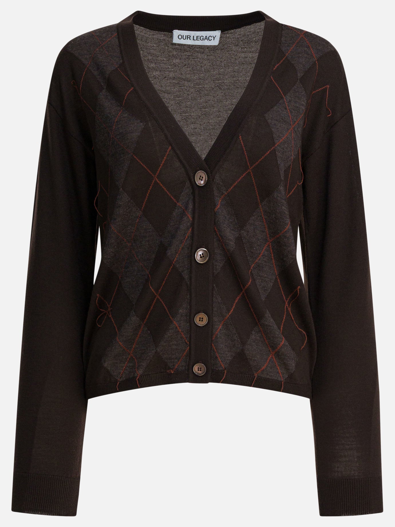 Cardigan Argyle  Marrone - Our Legacy Donna | PDP | VIETTI Online Store | thumbnail