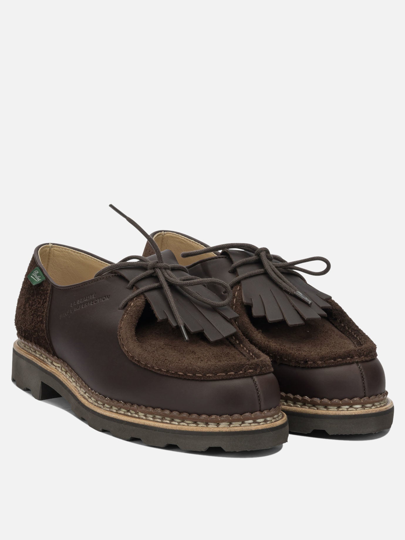 Derby 100% leather - 100% rubber  Brown - Paraboot Men | PDP | VIETTI Online Store | thumbnail_2