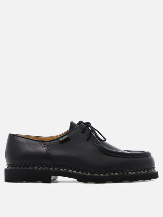 Laced loafers 100% leather - 100% rubber  Black - Paraboot Men | PDP | VIETTI Online Store 
