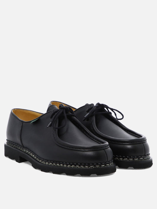 Laced loafers 100% leather - 100% rubber  Black - Paraboot Men | PDP | VIETTI Online Store | 2
