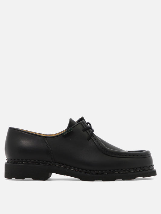 Laced loafers 100% leather - 100% rubber  Black - Paraboot Men | PDP | VIETTI Online Store 
