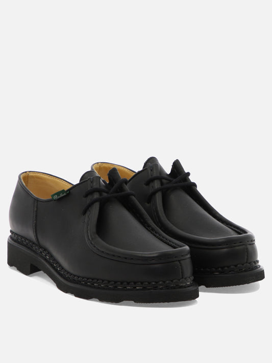 Laced loafers 100% leather - 100% rubber  Black - Paraboot Men | PDP | VIETTI Online Store | 2
