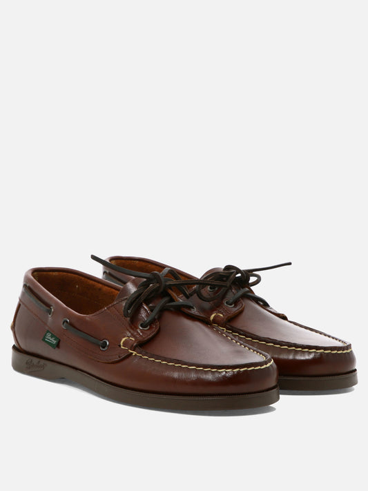 Laced loafers 100% leather - 100% rubber  Brown - Paraboot Men | PDP | VIETTI Online Store | 2
