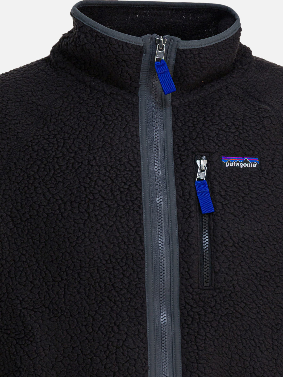 Patagonia "Retro Pile Fleece" full zip sweatshirt Black - VIETTI