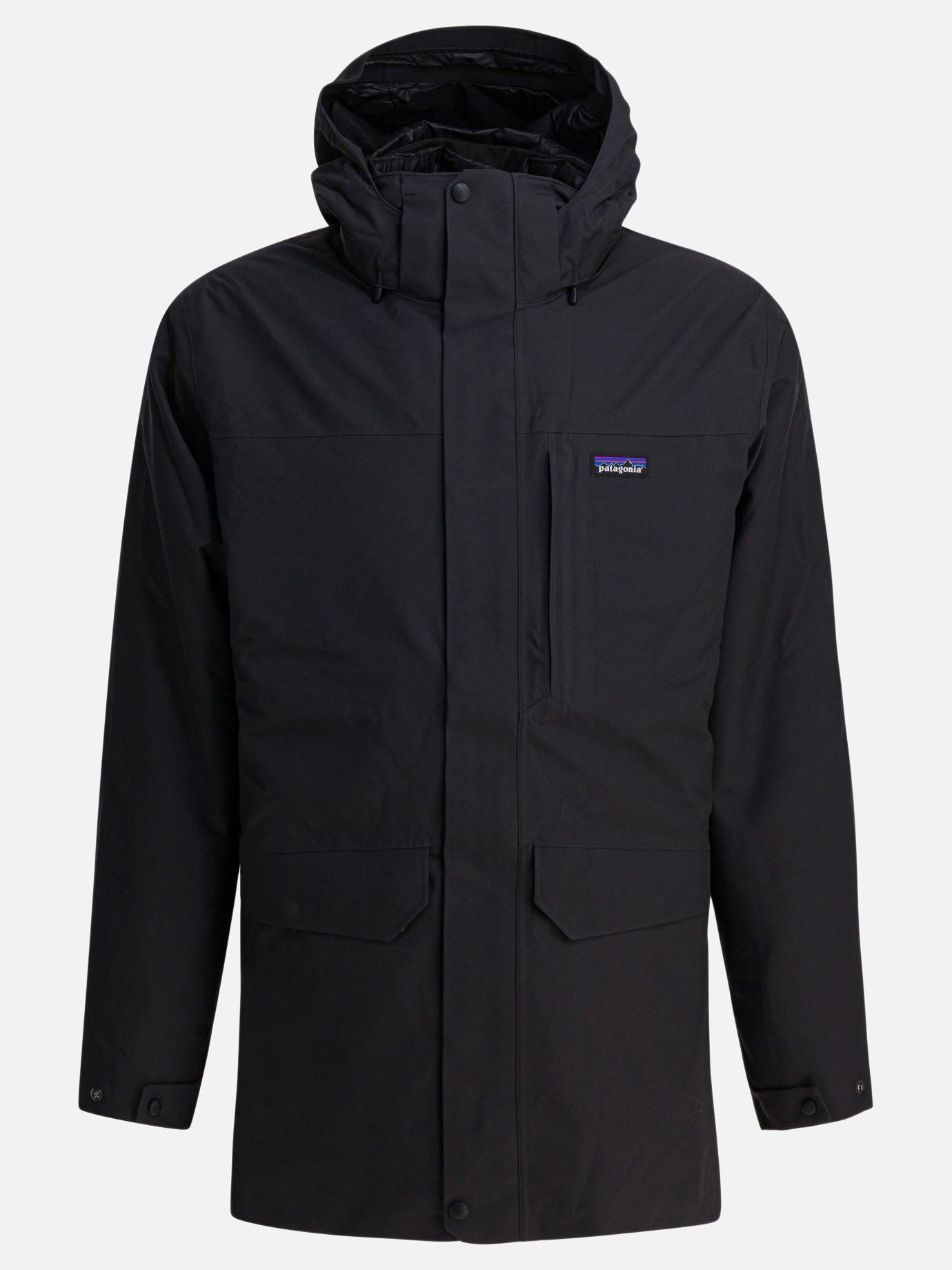 Parka Logo  Nero - Patagonia Uomo | PDP | VIETTI Online Store | thumbnail