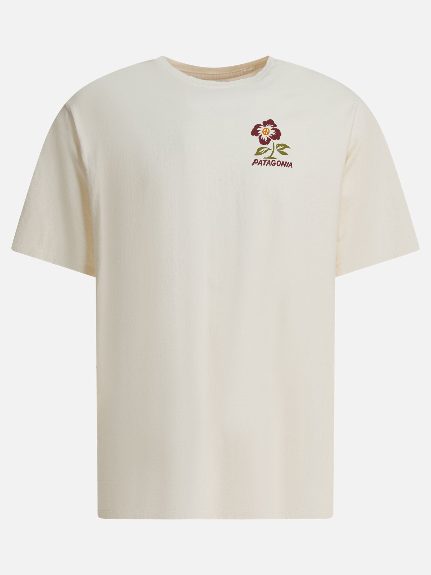T-shirt girocollo Print  Beige - Patagonia Uomo | PDP | VIETTI Online Store | Zoom-Modal
