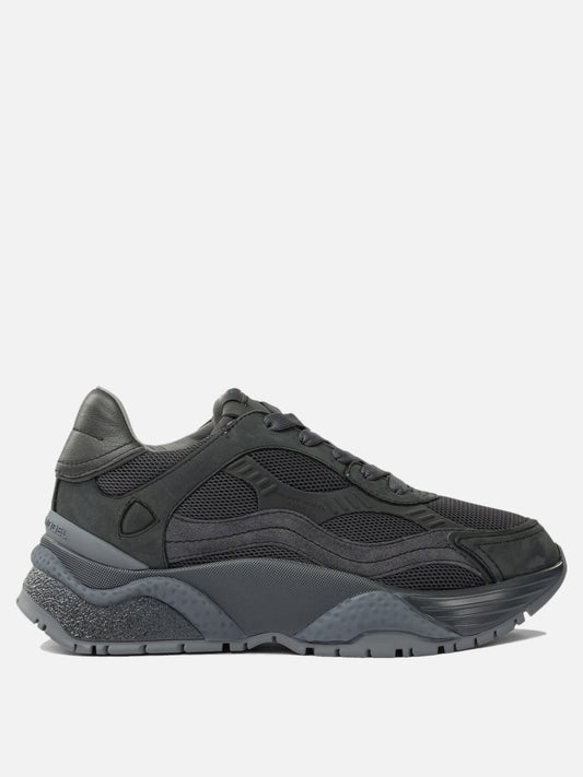 Sneaker basse 50% fabric 40% calf leather 10% goat leather - 100% rubber  Nero - Philippe Model Paris Donna | PLP | VIETTI Online Store 
