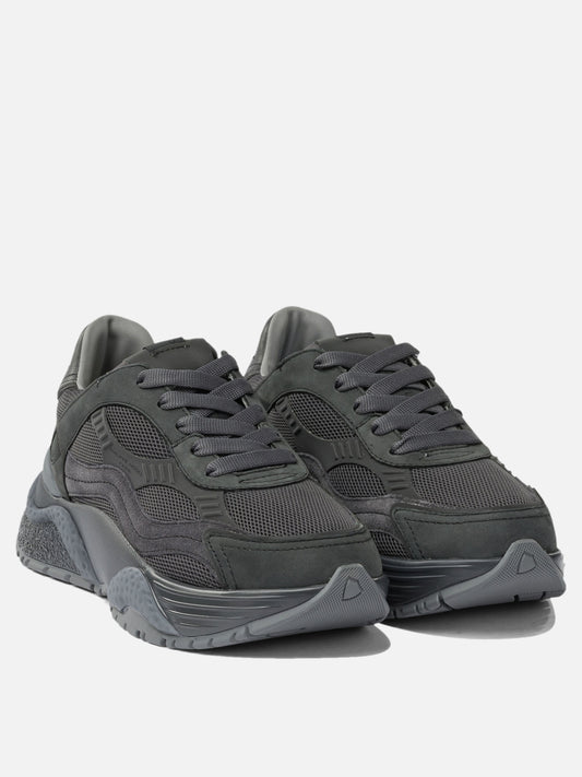 Sneaker basse 50% fabric 40% calf leather 10% goat leather - 100% rubber  Nero - Philippe Model Paris Donna | PLP | VIETTI Online Store | 2

