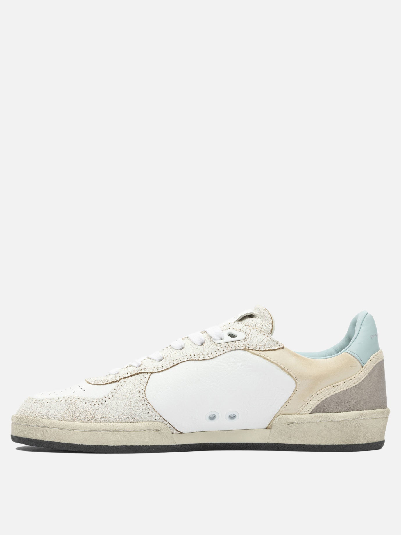 Sneaker basse 100% leather - 100% rubber  Beige - Philippe Model Paris Donna | PDP | VIETTI Online Store | thumbnail_3