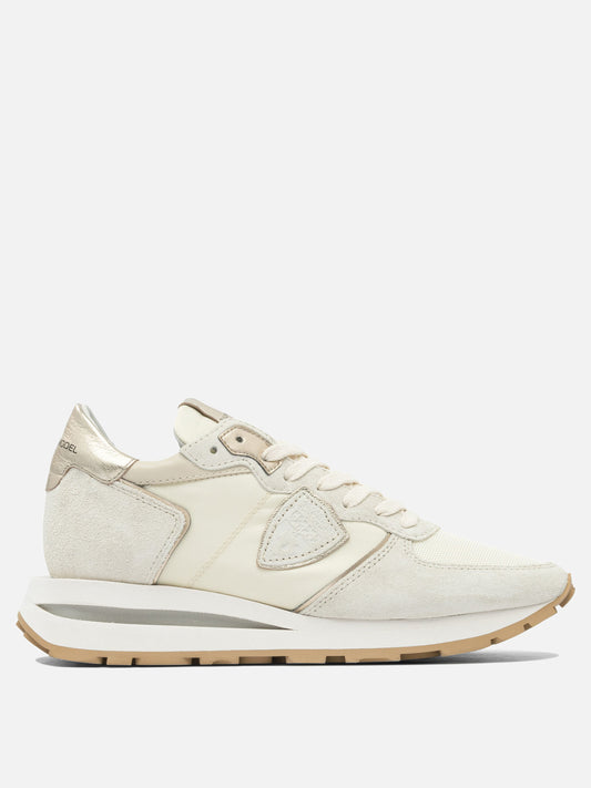 Sneaker basse 70% leather 30% polyester - 100% rubber  Beige - Philippe Model Paris Donna | PLP | VIETTI Online Store 
