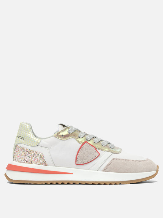 Sneaker basse 80% leather 20% polyamide - 100% rubber  Beige - Philippe Model Paris Donna | PLP | VIETTI Online Store 
