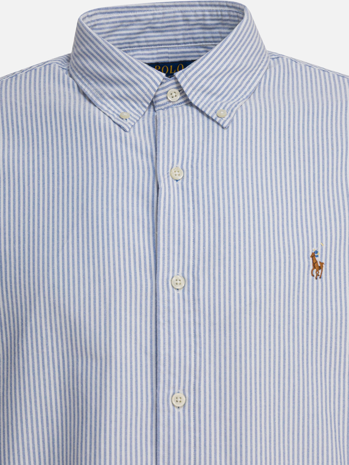 Polo Ralph Lauren Custom-fit casual shirt "Oxford" Blue - VIETTI
