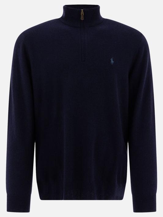 Maglioni con mezza zip Logo  Blu - Polo Ralph Lauren Uomo | VIETTI Online Store 
