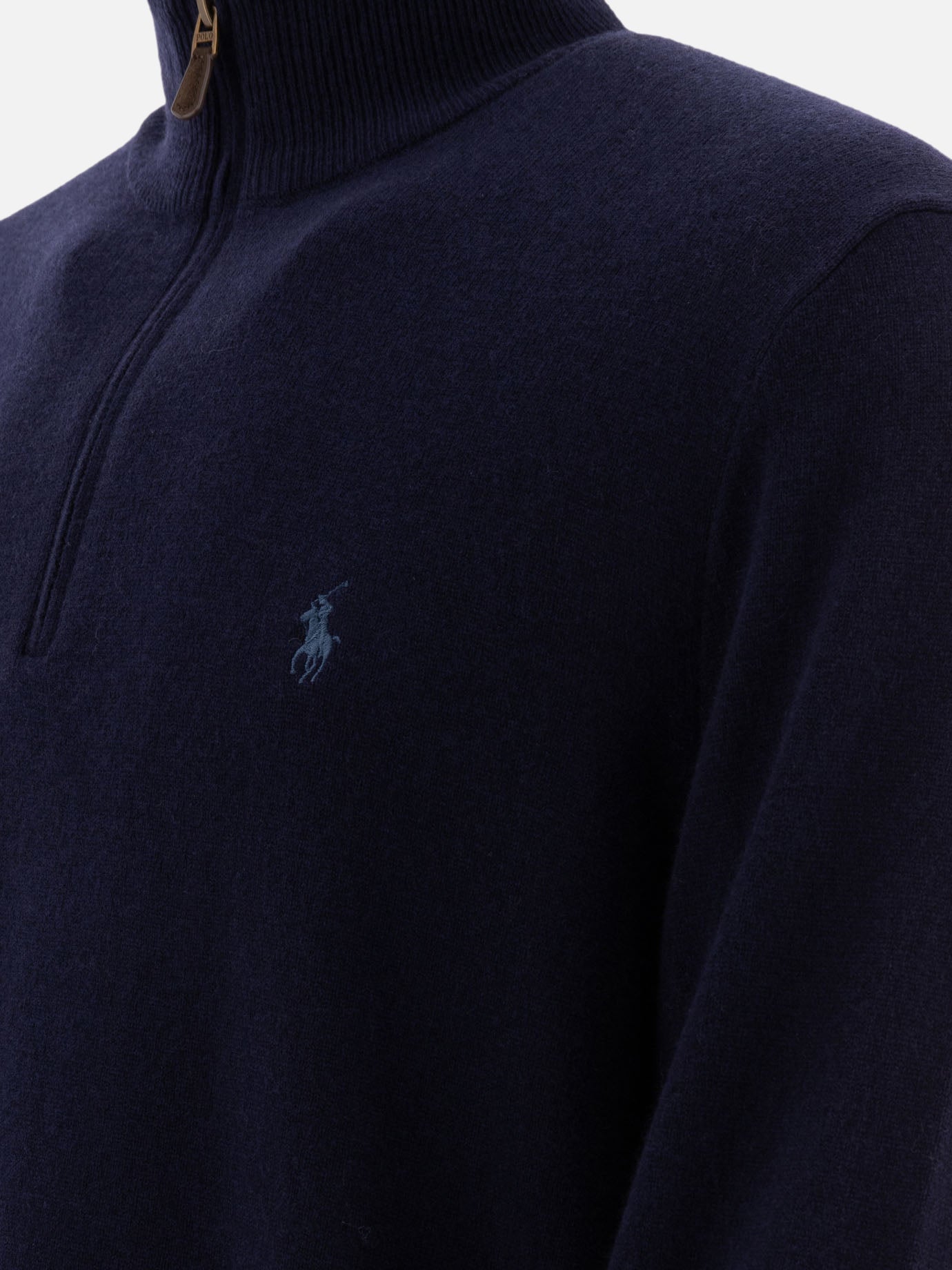 Polo Ralph Lauren Wool half-zip sweater Blue - Men | VIETTI Online