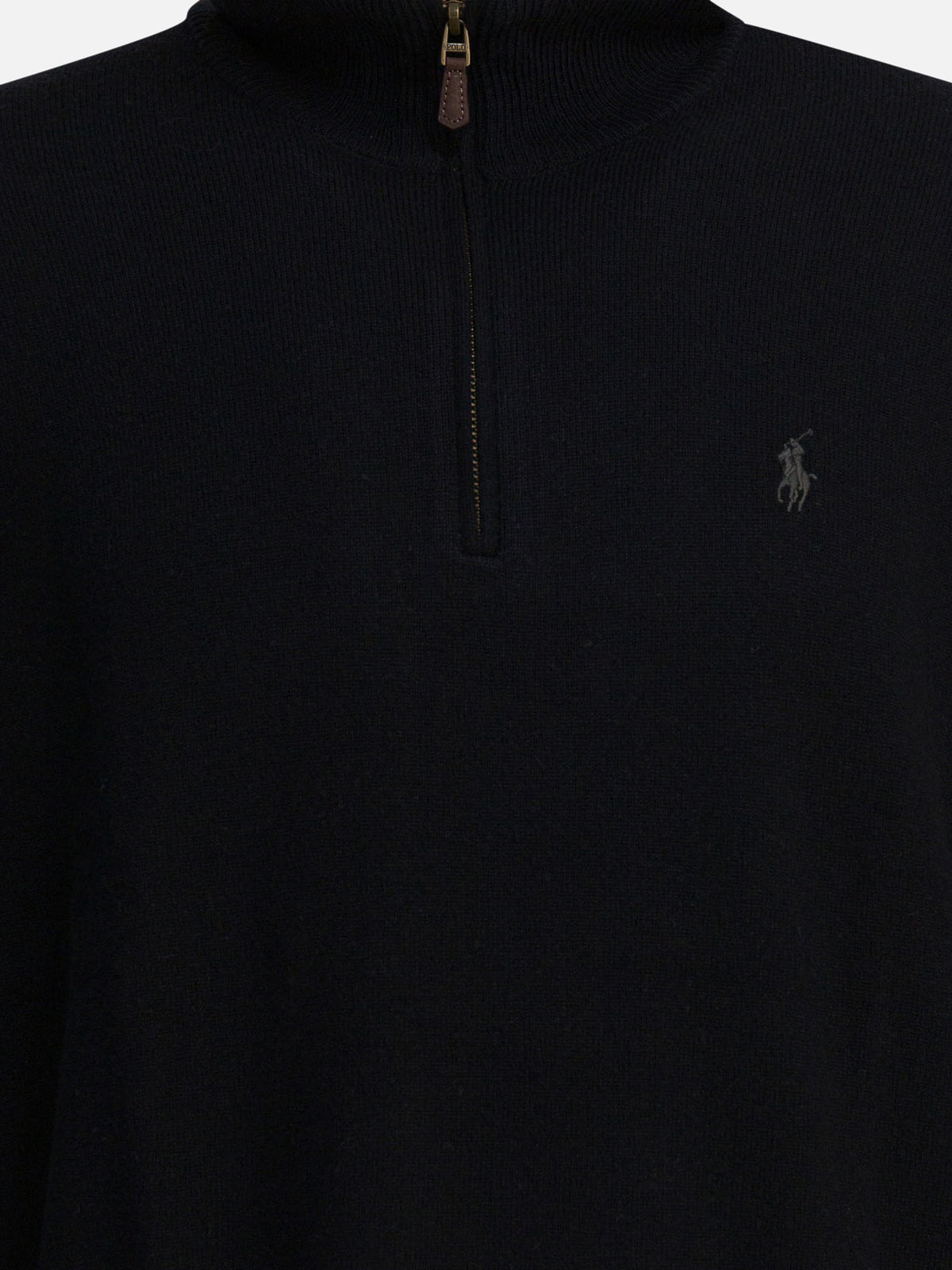 Polo Ralph Lauren Wool sweater with zipper Black