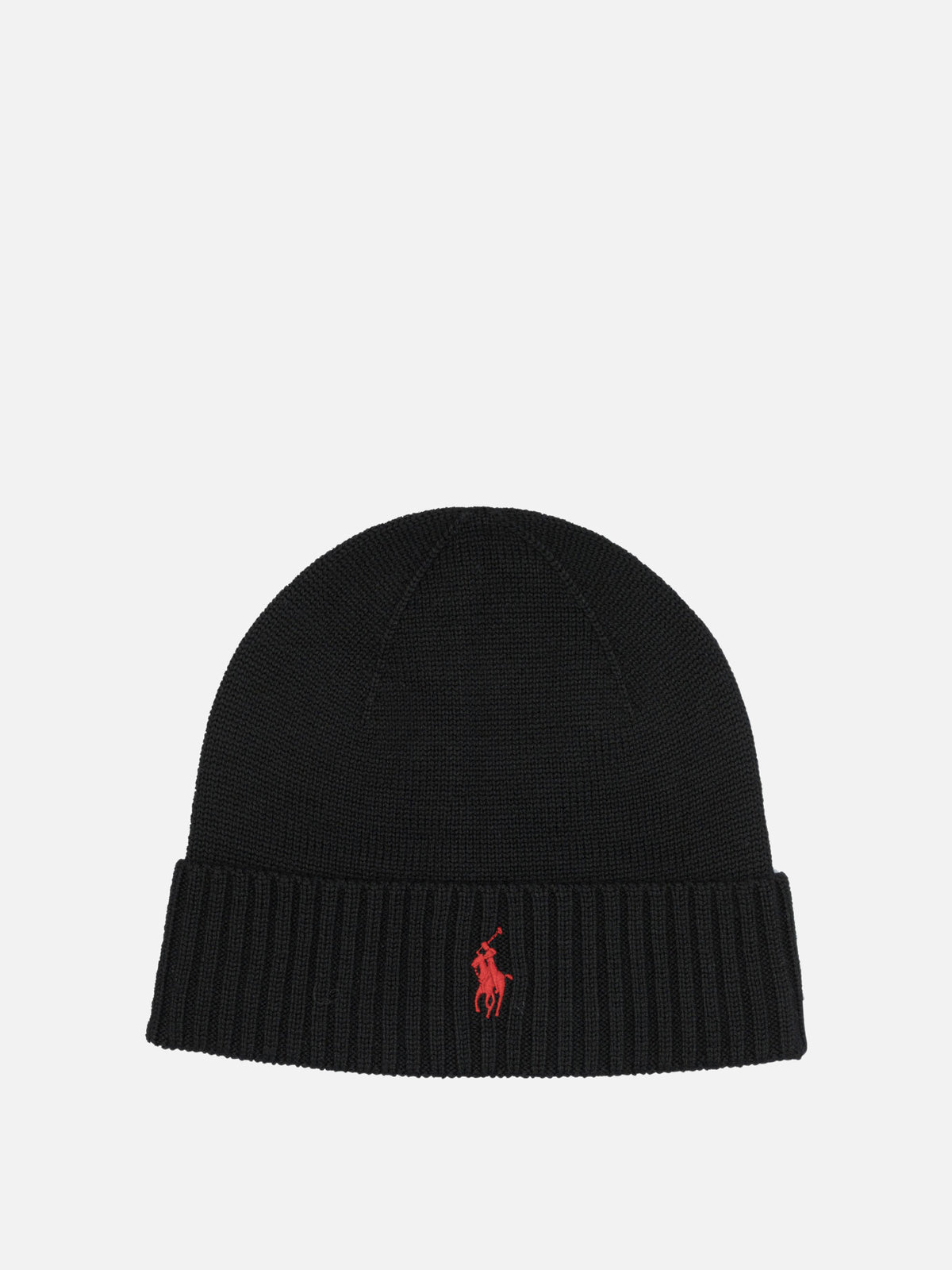 Polo Ralph Lauren Wool beanie with Pony Black