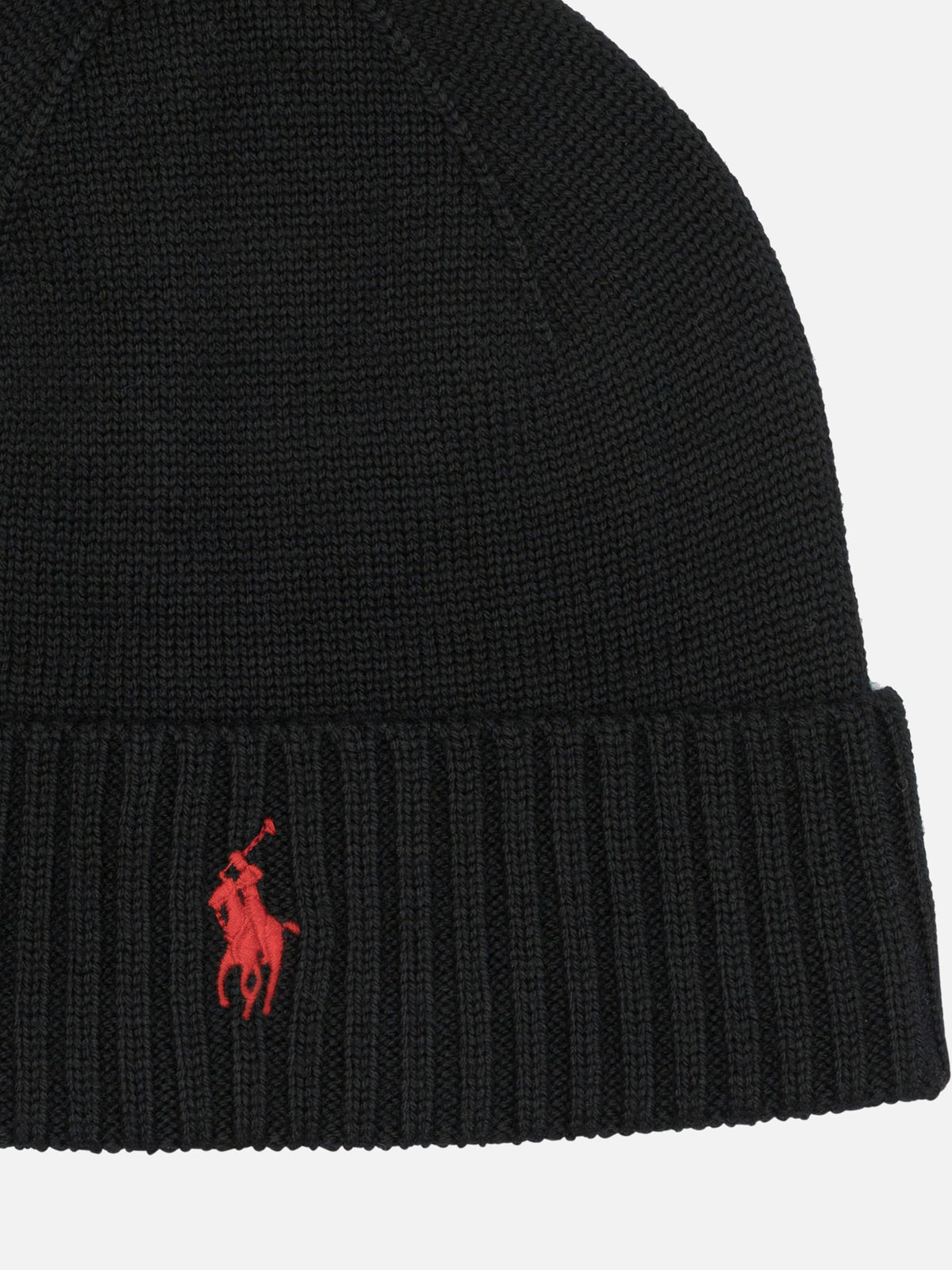 Polo Ralph Lauren Wool beanie with Pony Black