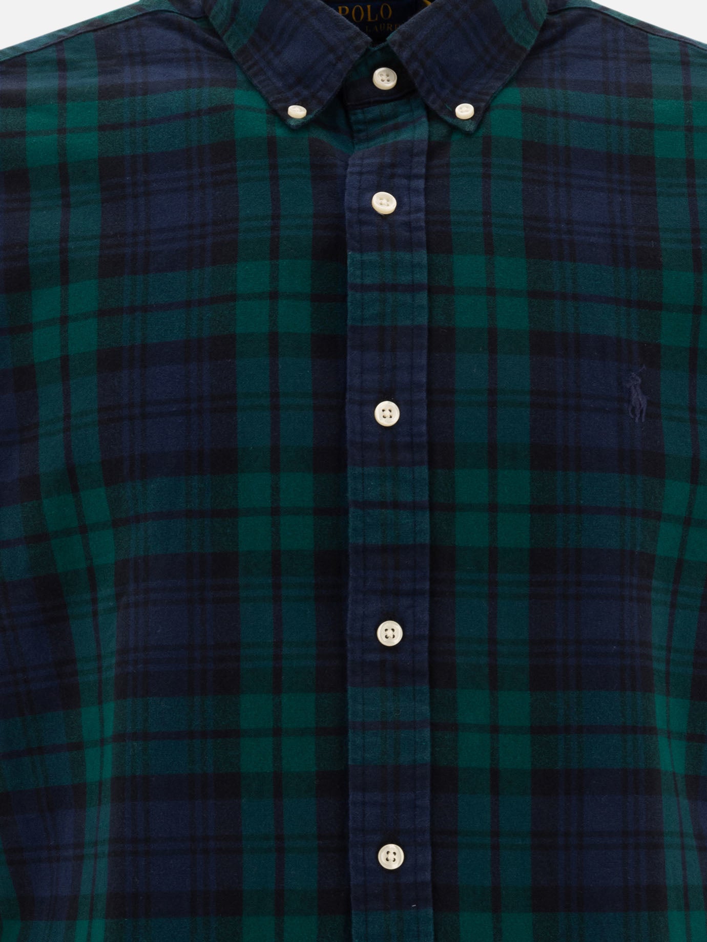 Polo Ralph Lauren Casual classic-fit plaid shirt Green - Men | VIETTI Online Store Polo Ralph Lauren Casual classic-fit plaid shirt Green - Men | VIETTI Online Store