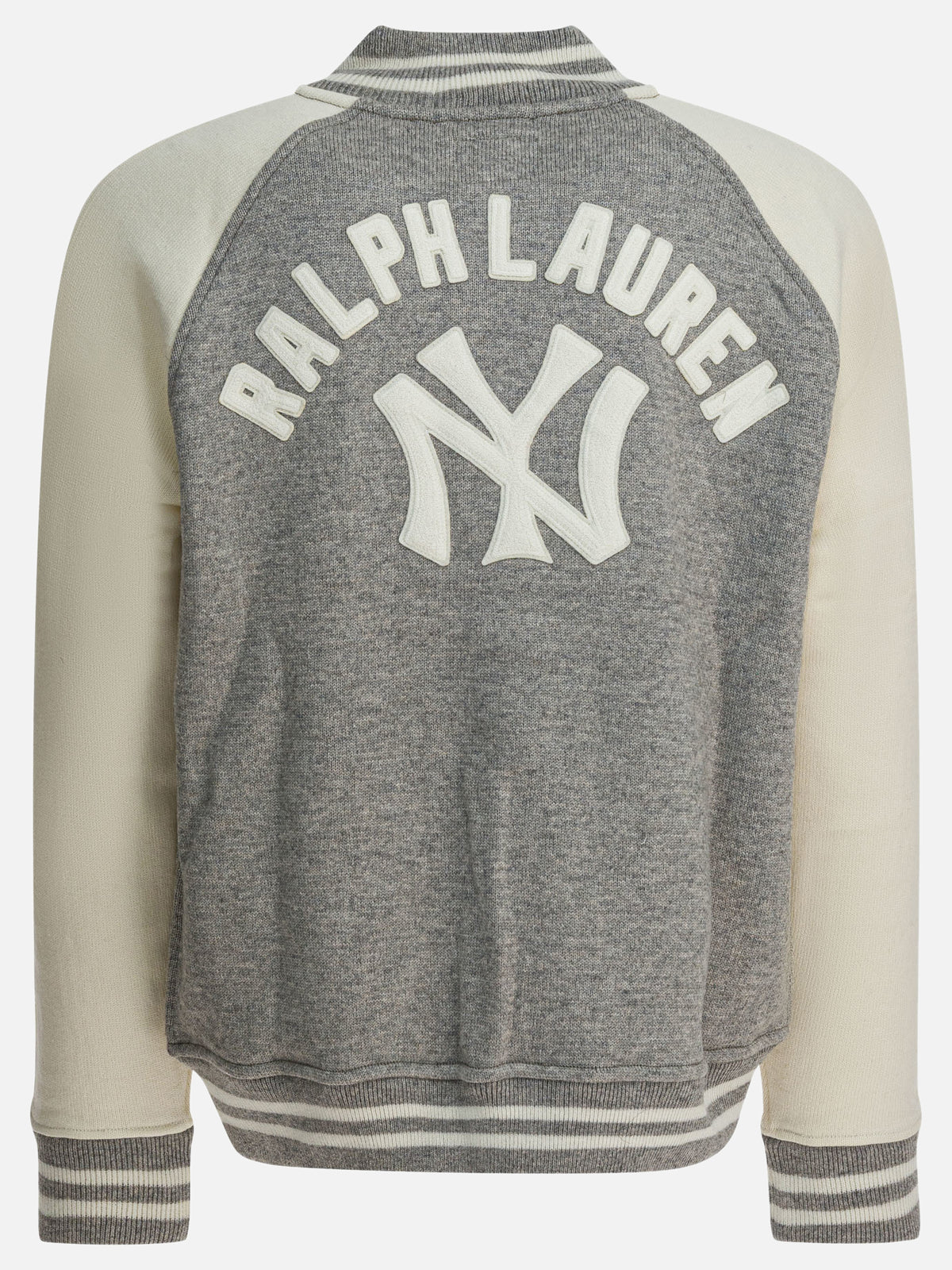 Polo Ralph Lauren "Yankees" cardigan in wool Grey