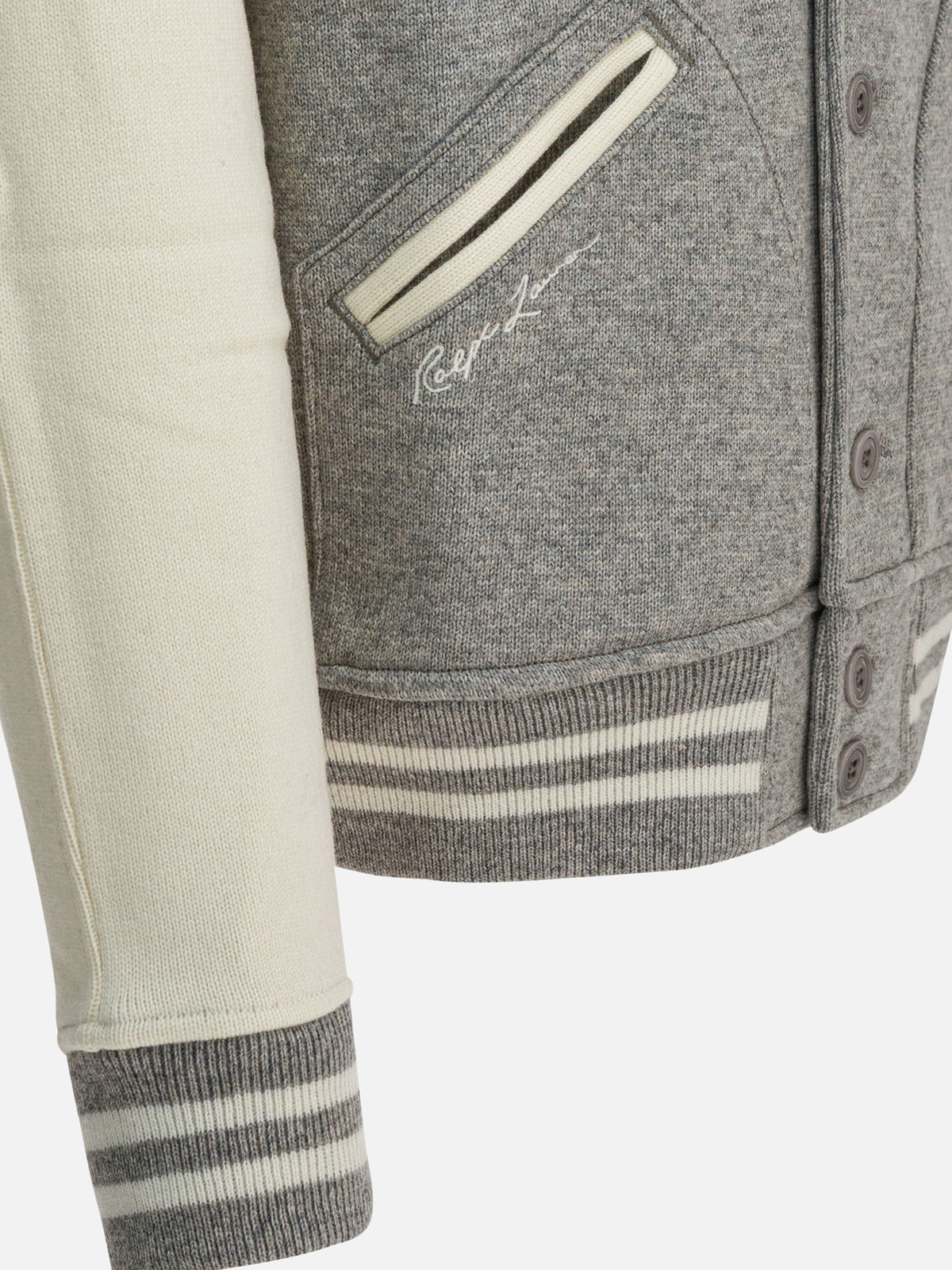 Polo Ralph Lauren "Yankees" cardigan in wool Grey - VIETTI