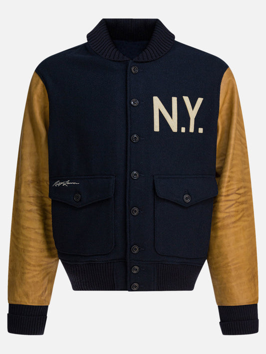 Bomber Print  Blu - Polo Ralph Lauren Uomo | VIETTI Online Store 
