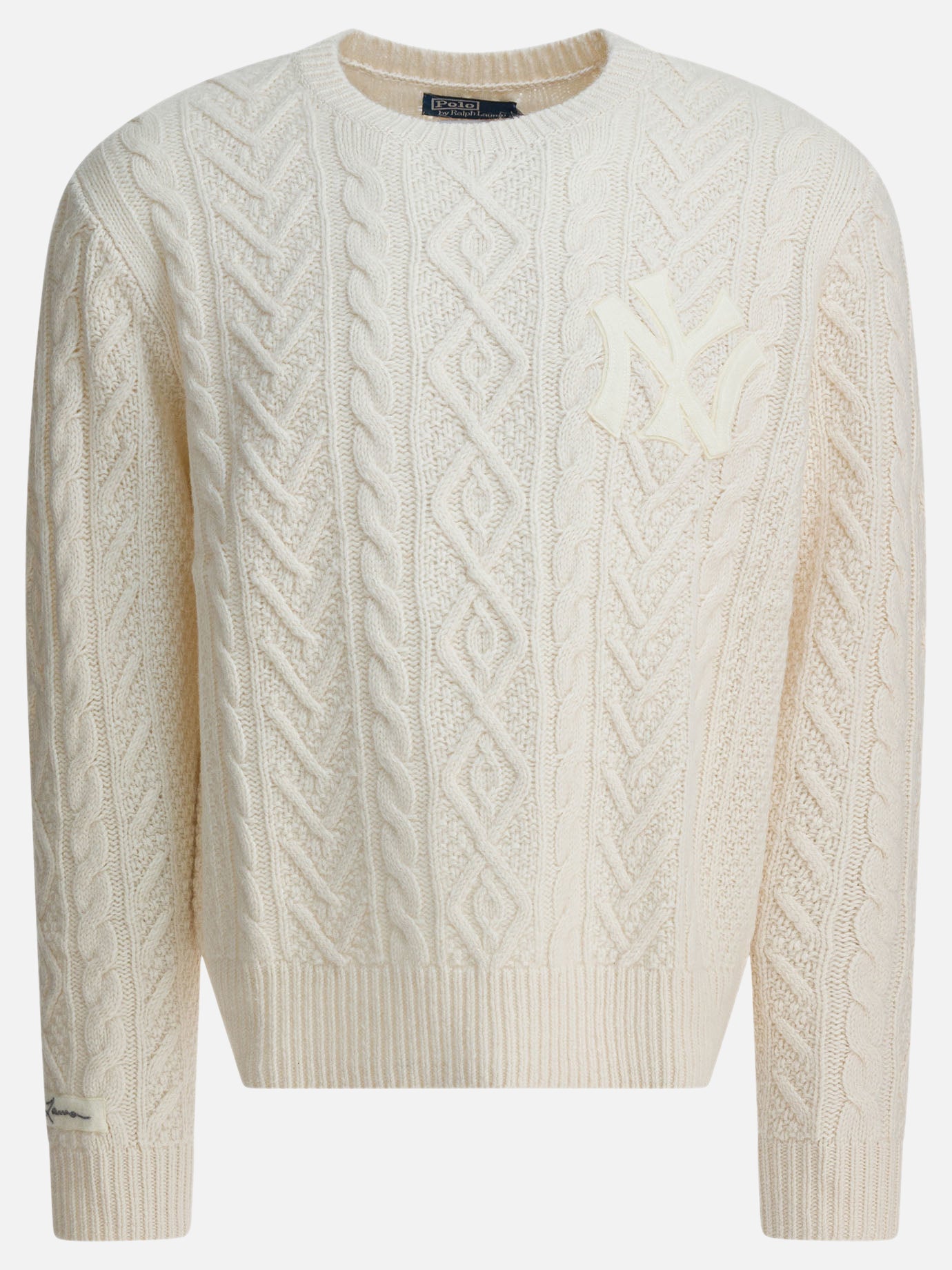 Maglioni girocollo Textured knit  Bianco - Polo Ralph Lauren Uomo | PDP | VIETTI Online Store | thumbnail