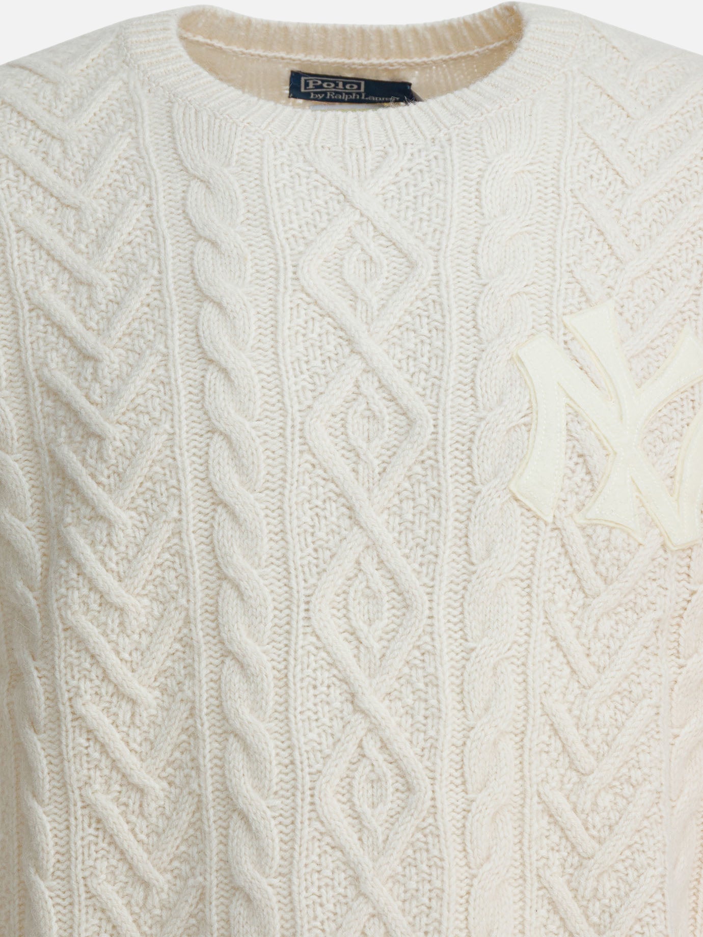 Maglioni girocollo Textured knit  Bianco - Polo Ralph Lauren Uomo | PDP | VIETTI Online Store | Zoom-Modal_3
