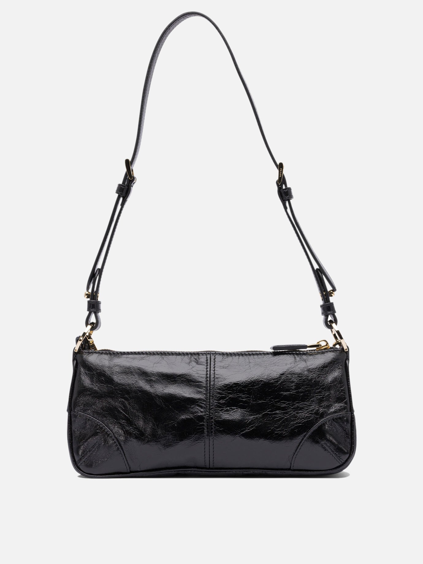 HERO様　00s y2k PRADA shoulder bag Black black-polyester-re-edition-