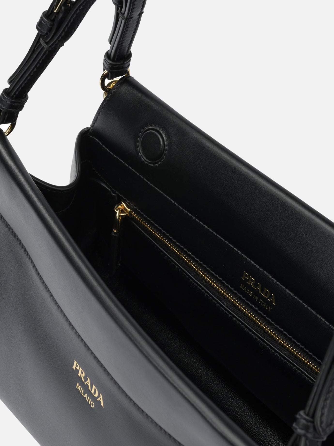 Borse medie 100% lamb leather  Nero - Prada Donna | PDP | VIETTI Online Store | thumbnail_5