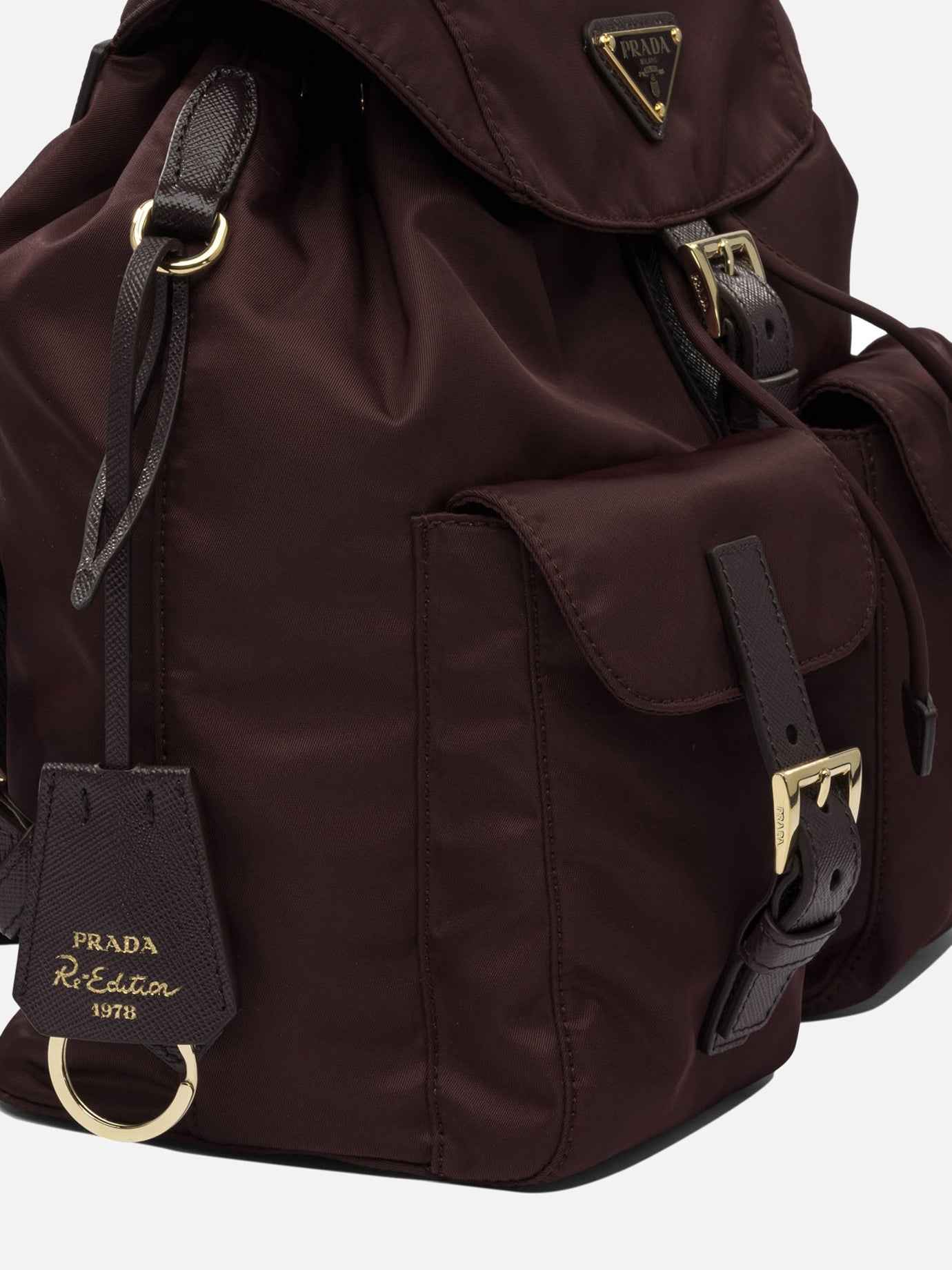 Casual backpacks 100% recycled polyamide  Bordeaux - Prada Women | PDP | VIETTI Online Store | thumbnail_4