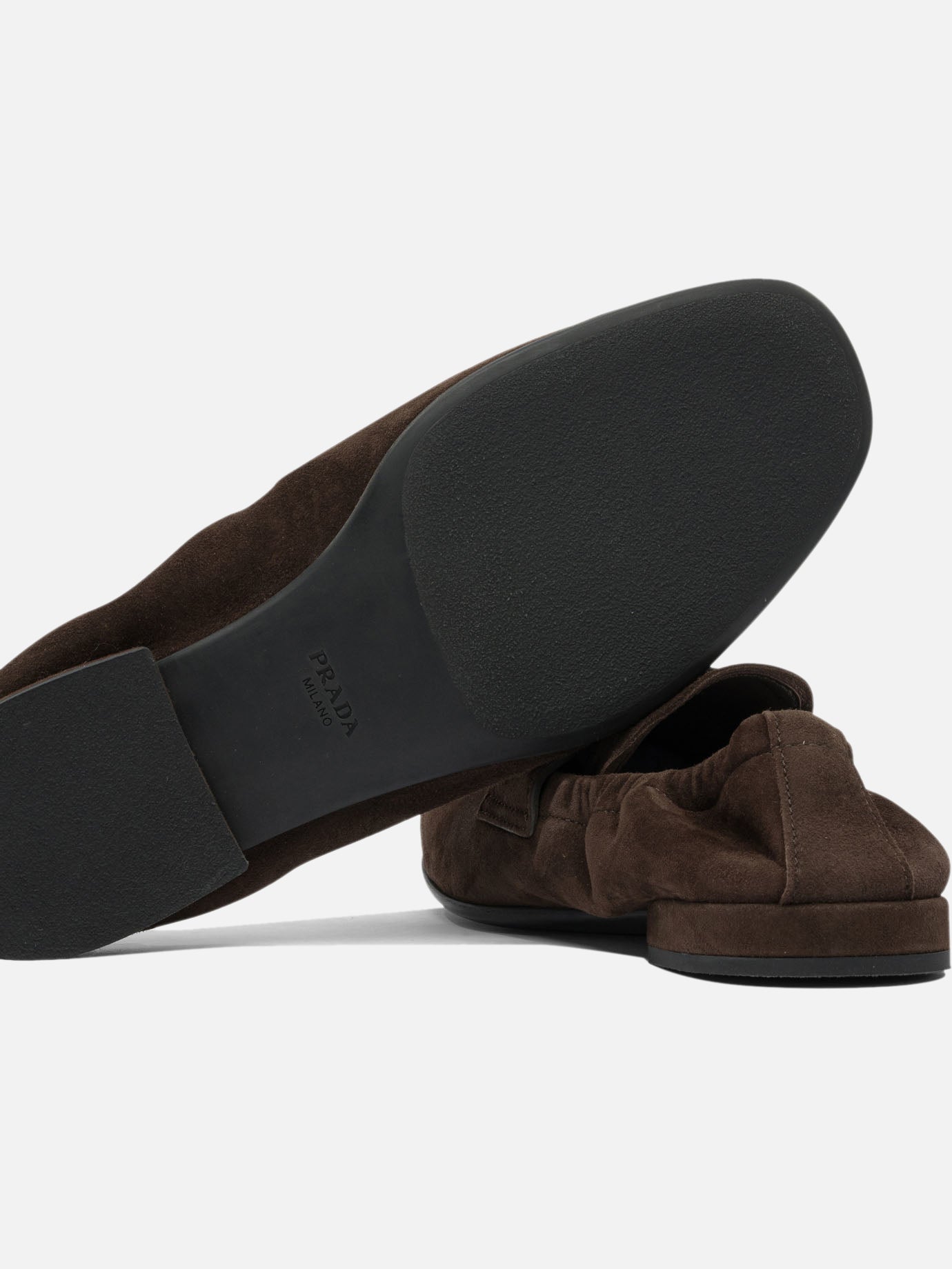 Mocassini 100% lamb leather - 100% rubber  Marrone - Prada Donna | PDP | VIETTI Online Store | thumbnail_5
