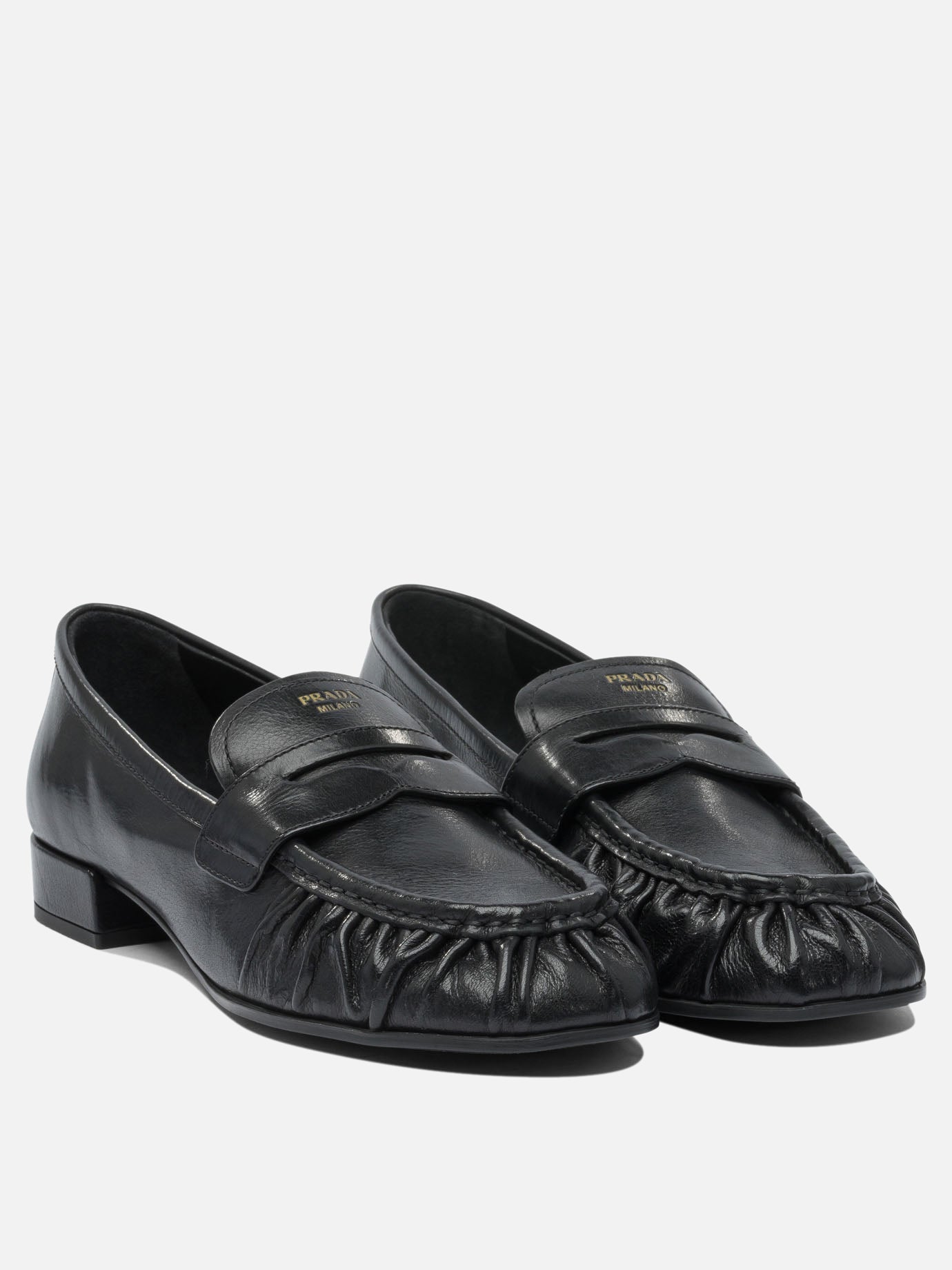 Prada Leather loafers Black - Women | VIETTI Online Store Prada Leather loafers Black - Women | VIETTI Online Store