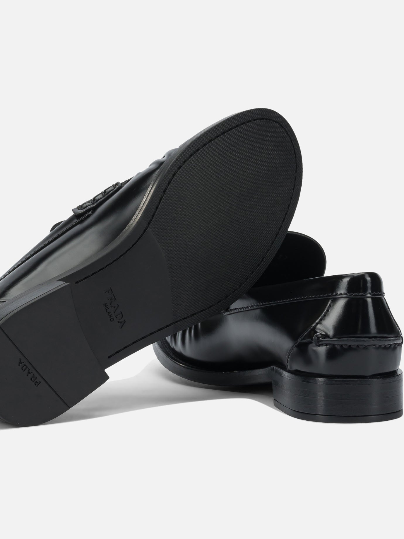 Mocassini 100% calf leather - 100% rubber  Nero - Prada Donna | PDP | VIETTI Online Store | thumbnail_5