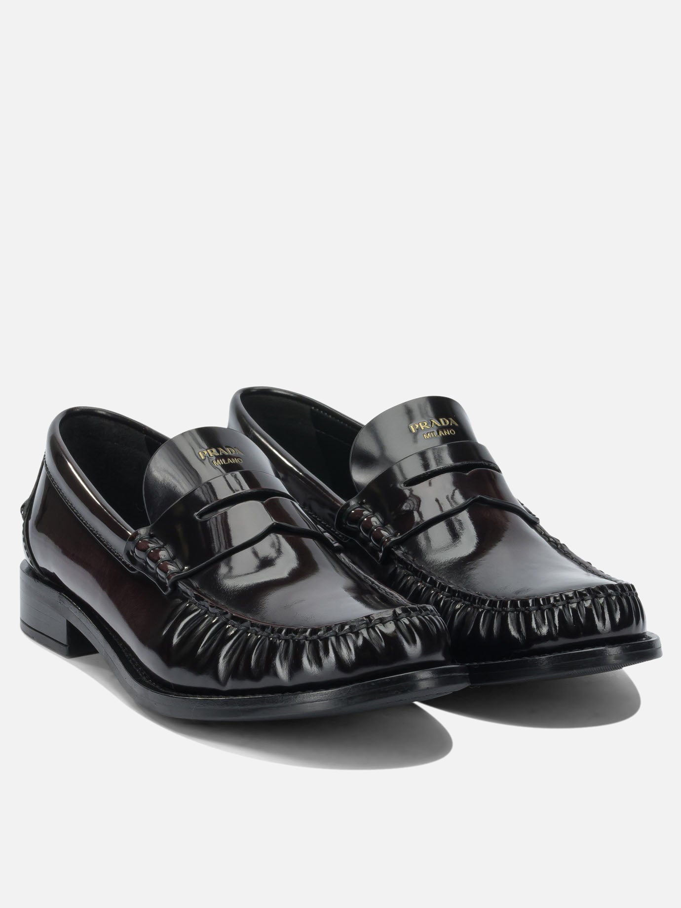 Mocassini 100% calf leather - 100% rubber  Marrone - Prada Donna | PDP | VIETTI Online Store | thumbnail_2