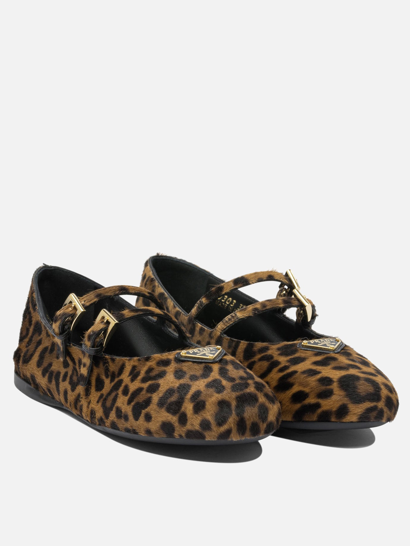 Mary Jane ballet flats 100% leather - 100% rubber  Brown - Prada Women | PDP | VIETTI Online Store | thumbnail_2