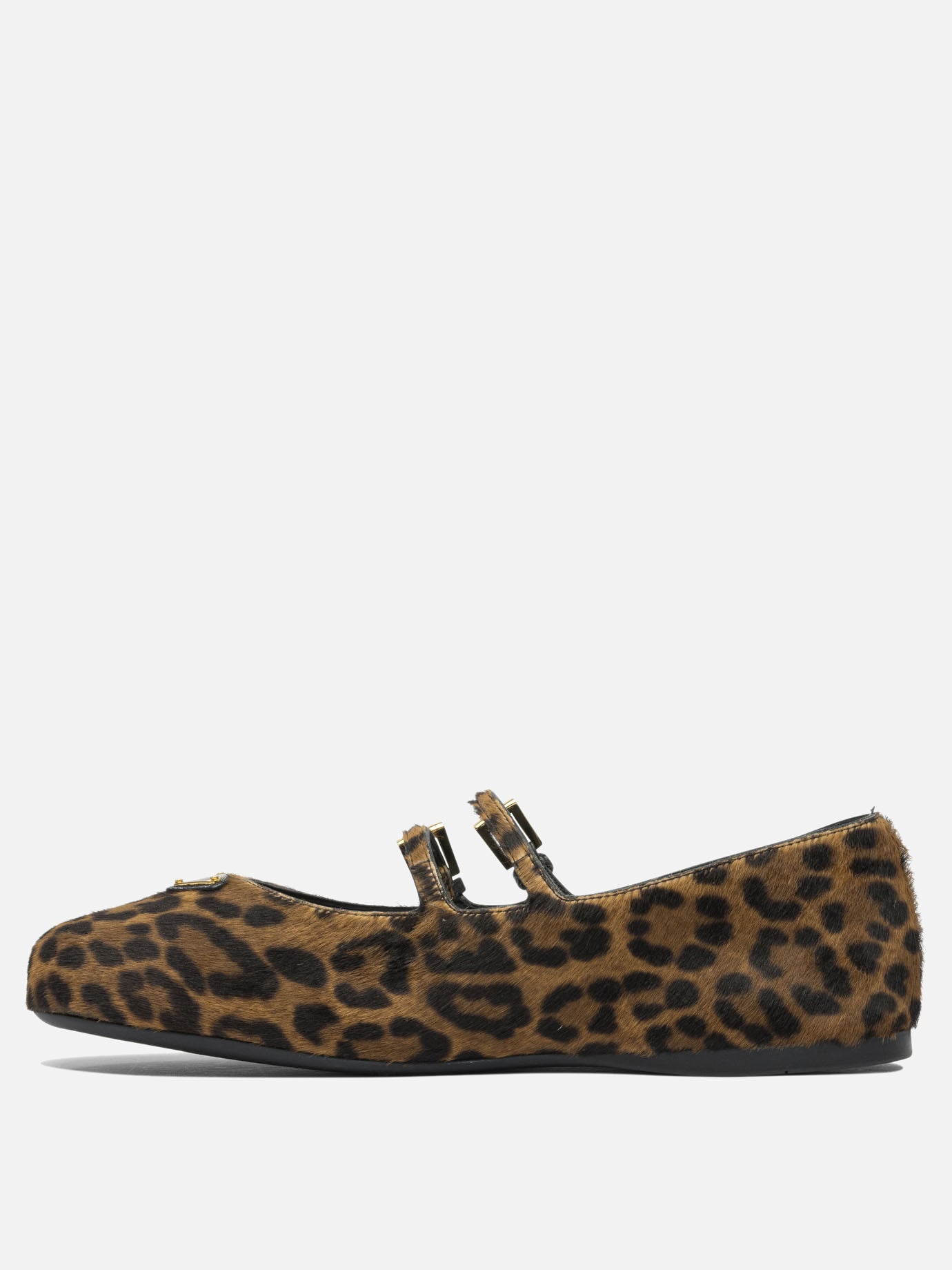 Mary Jane ballet flats 100% leather - 100% rubber  Brown - Prada Women | PDP | VIETTI Online Store | thumbnail_3
