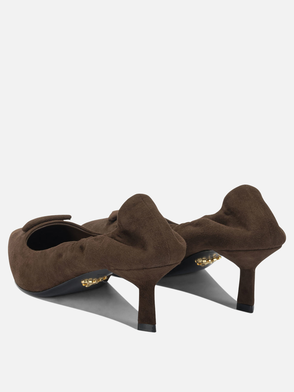 Prada 55mm suede pumps Brown