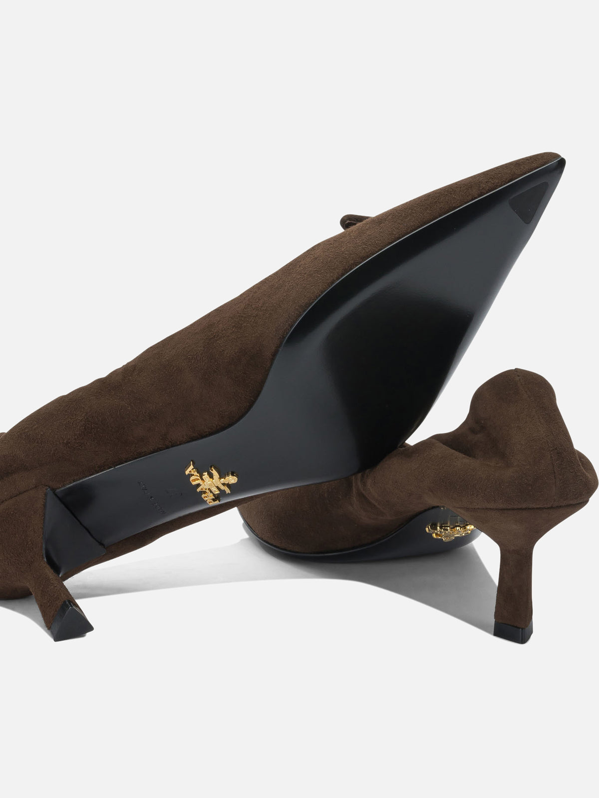 Prada 55mm suede pumps Brown