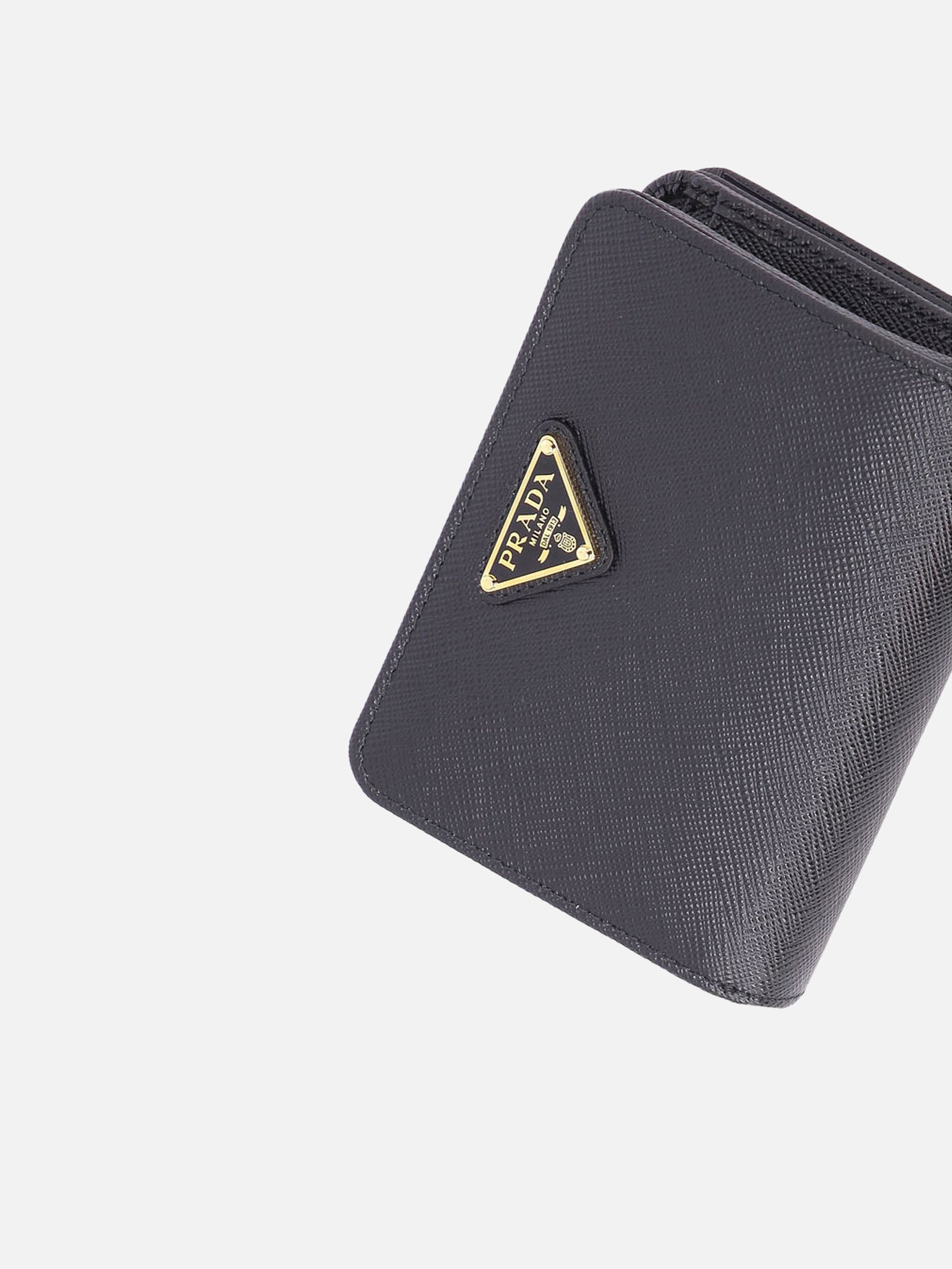 Prada Saffiano small wallet Black - Women | VIETTI Online Store
