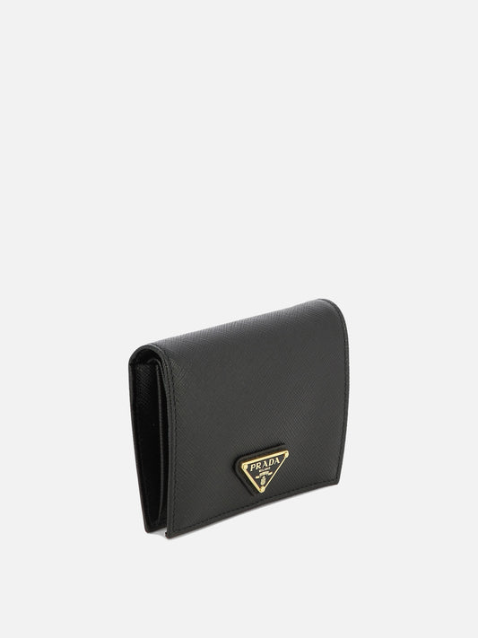 Prada Small wallet in Saffiano 26377301_UNI Black 2