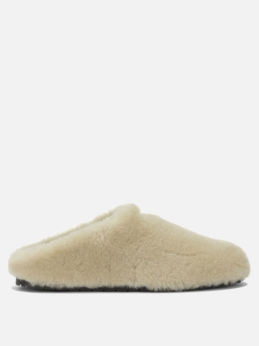 Prada Sheepskin sabots Beige

