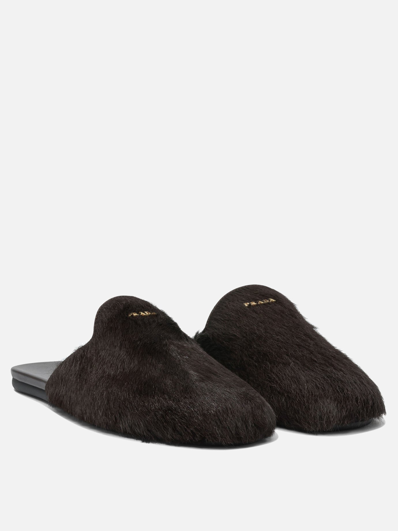 Slippers 100% bos taurus - 100% rubber  Brown - Prada Women | PDP | VIETTI Online Store | Zoom-Modal_2
