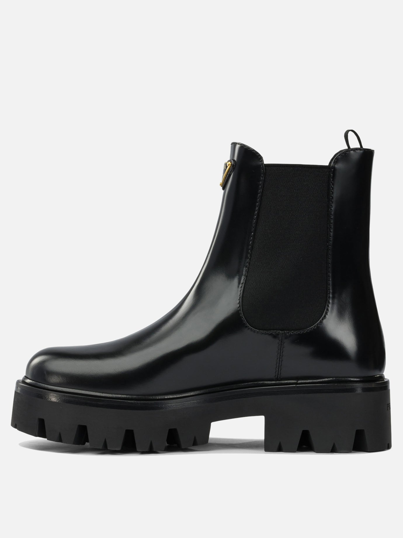 Stivaletti pull-on 100% calf leather - 74% polyester 26% elastane  Nero - Prada Donna | PDP | VIETTI Online Store | Zoom-Modal_3
