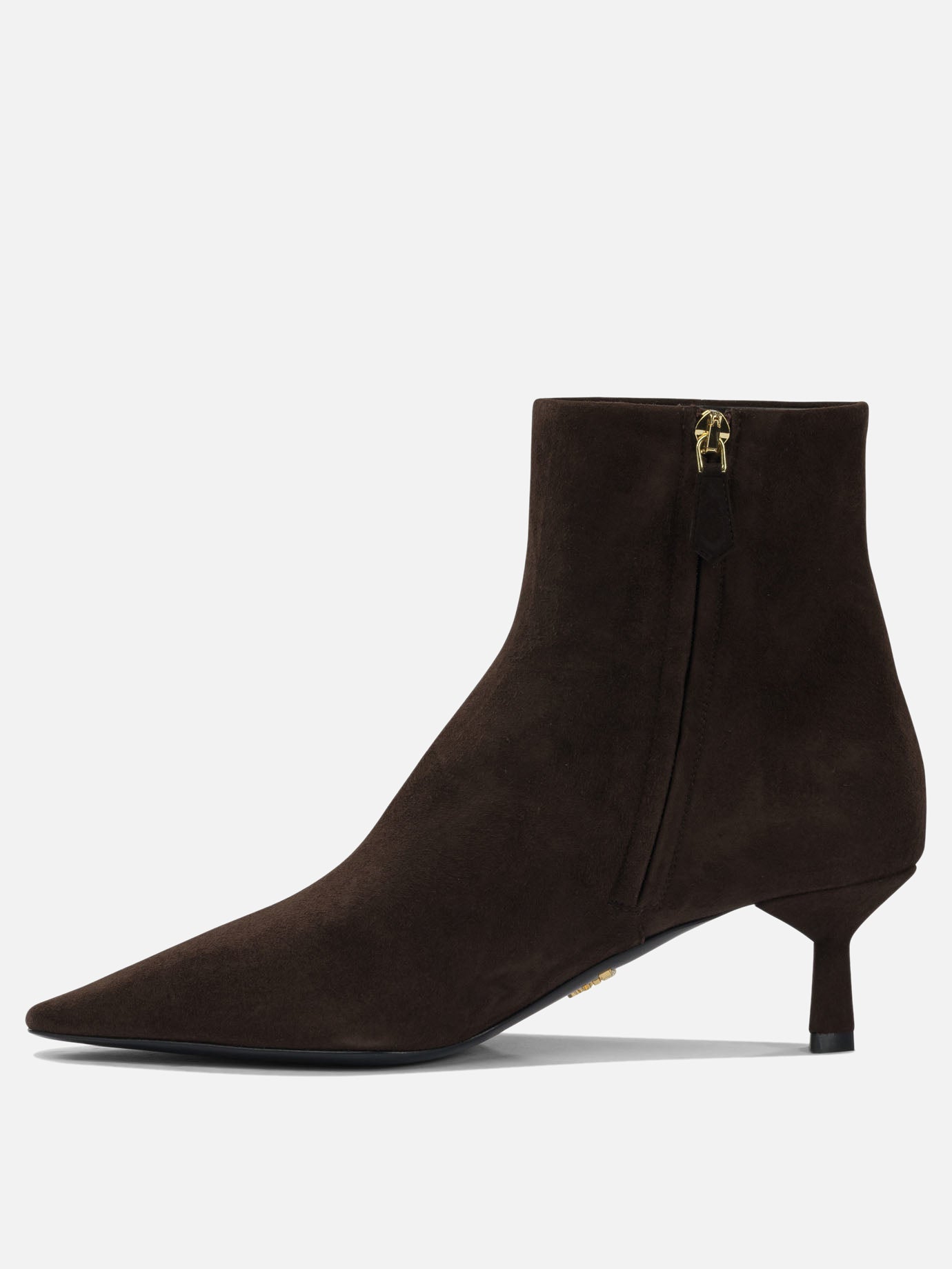 Stivaletti con zip 100% suede - 100% leather  Marrone - Prada Donna | PDP | VIETTI Online Store | Zoom-Modal_3
