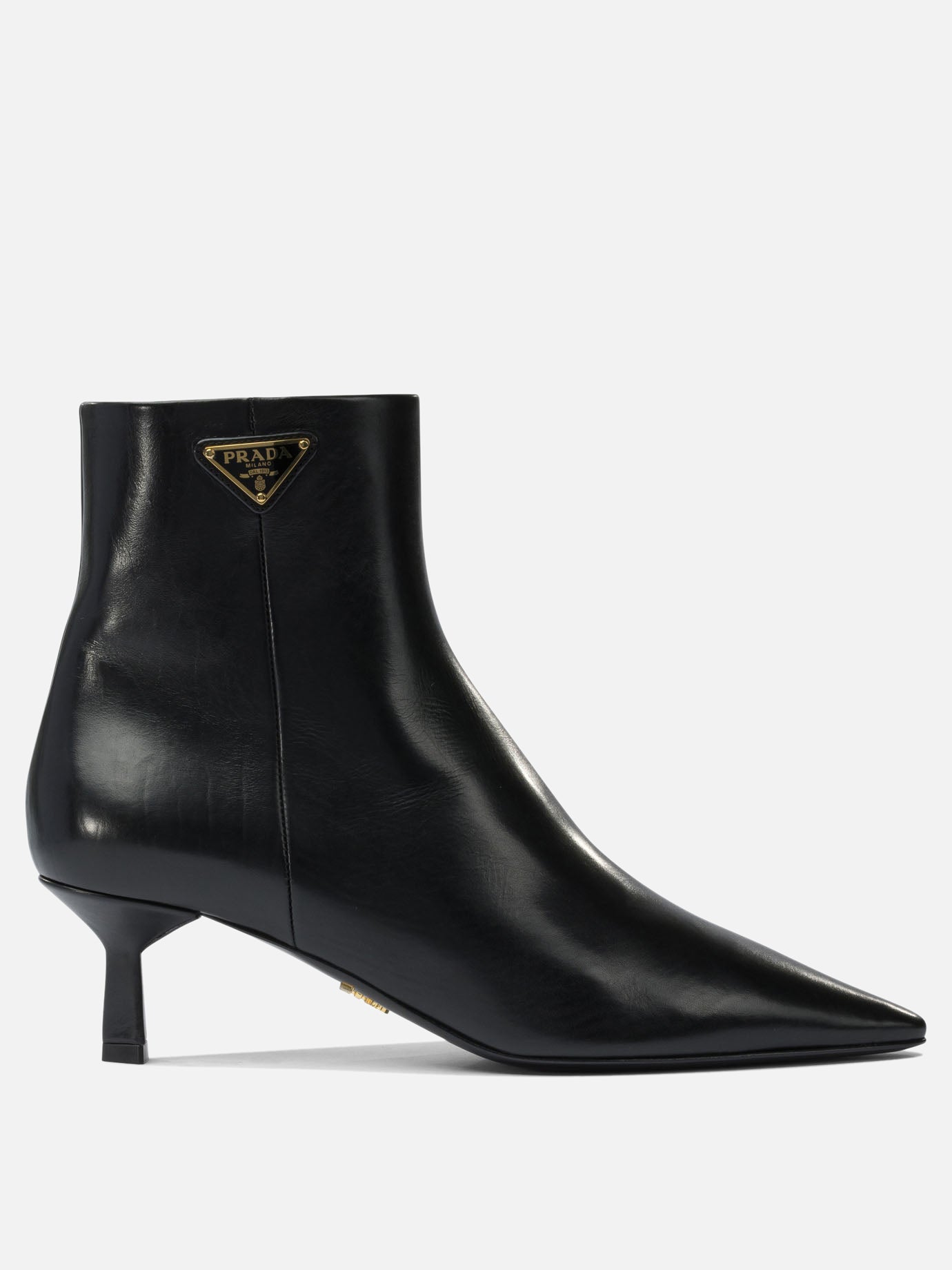 Stivaletti con zip 100% calf leather - 100% leather  Nero - Prada Donna | PDP | VIETTI Online Store | thumbnail